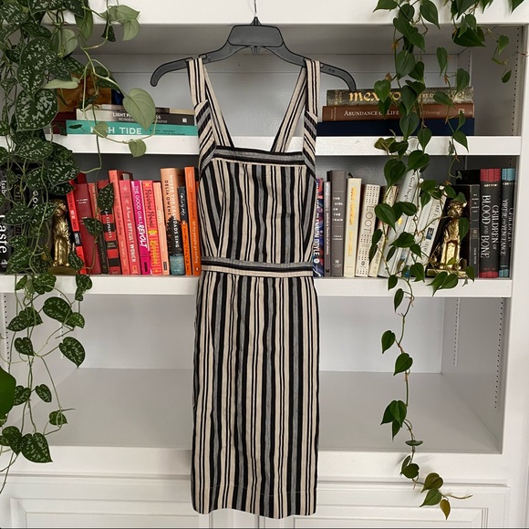 Madewell Apron Mini Dress in Evelyn Stripe - Picture 6 of 7